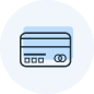 Visa debit credit card icon