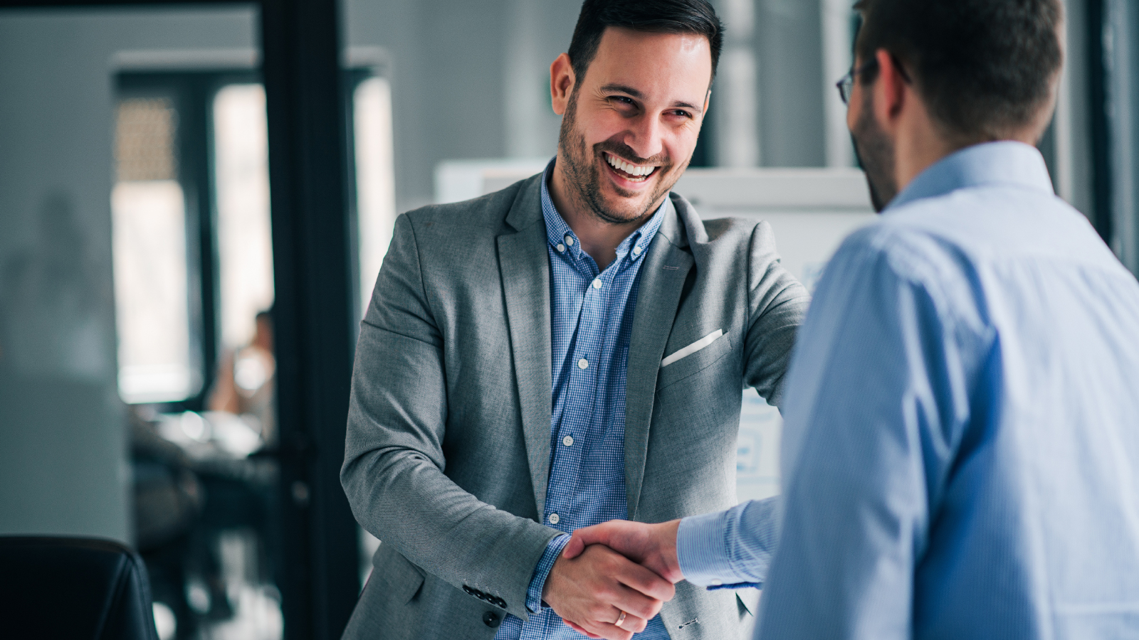 business man shaking hands