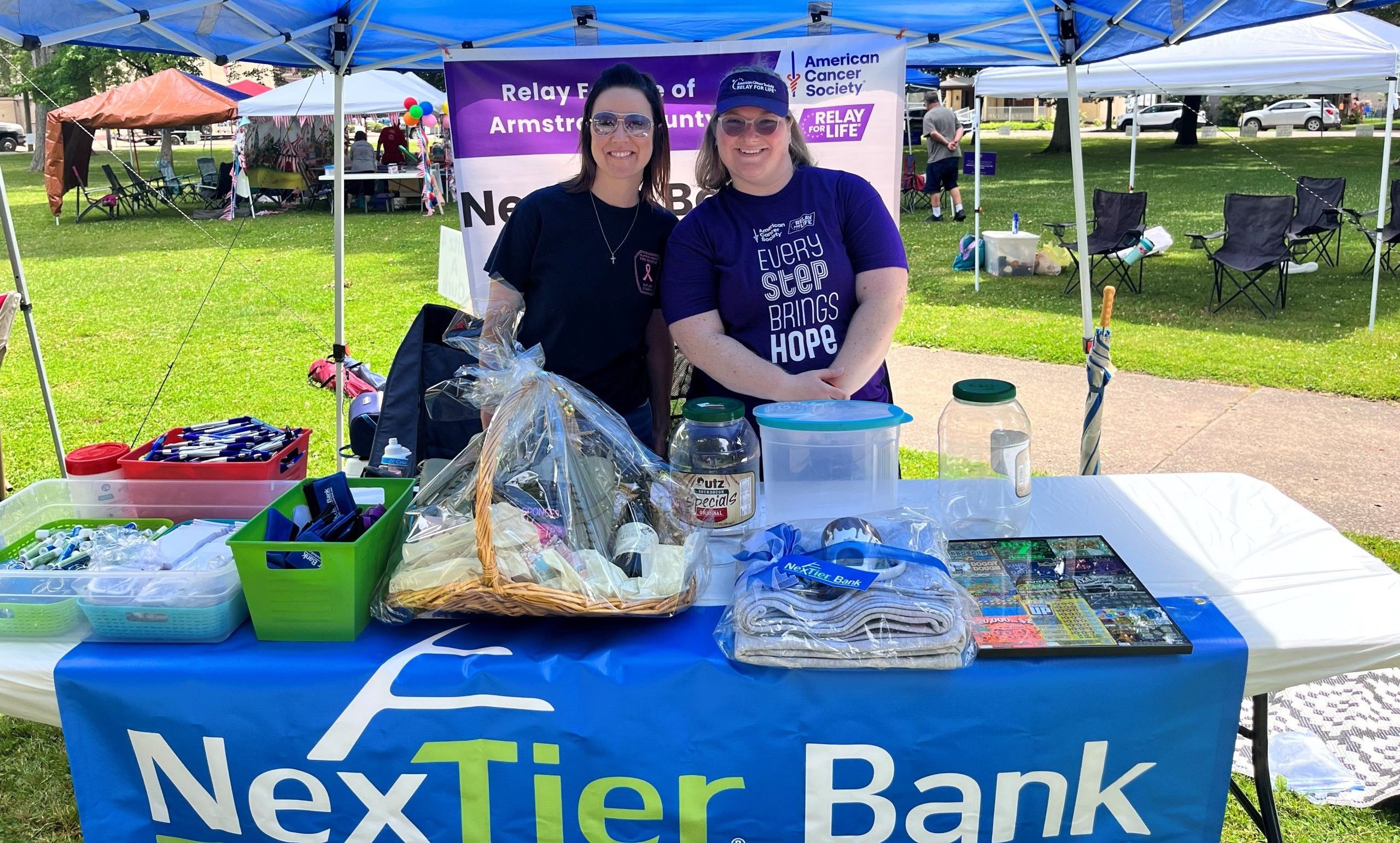 NexTier Bank team members at the Banking on a Cure Relay for Life team.