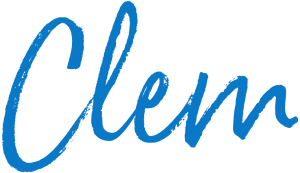 The name Clem written in a handwritten script font.